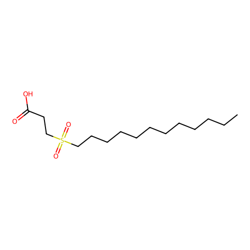 3-(Dodecylsulfonyl)propanoic acid structure