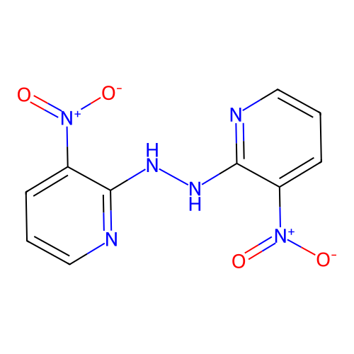 1,2-Bis(3-nitropyridin-2-yl)hydrazine structure