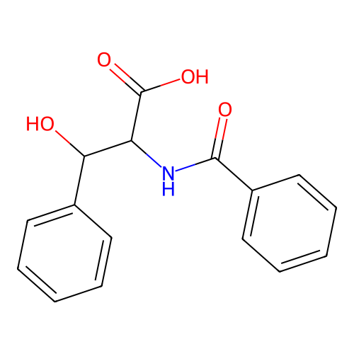 2-苯甲酰氨基-3-羟基-3-苯基丙酸 structure