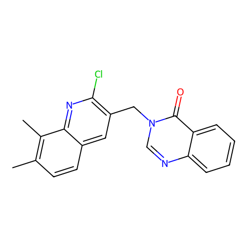 3-((2-Chloro-7,8-dimethylquinolin-3-yl)methyl)quinazolin-4(3H)-one structure