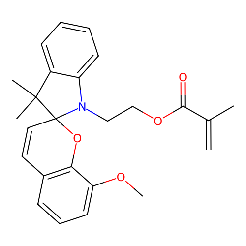 2-(8-Methoxy-3',3'-dimethylspiro[chromene-2,2'-indolin]-1'-yl)ethyl methacrylate structure
