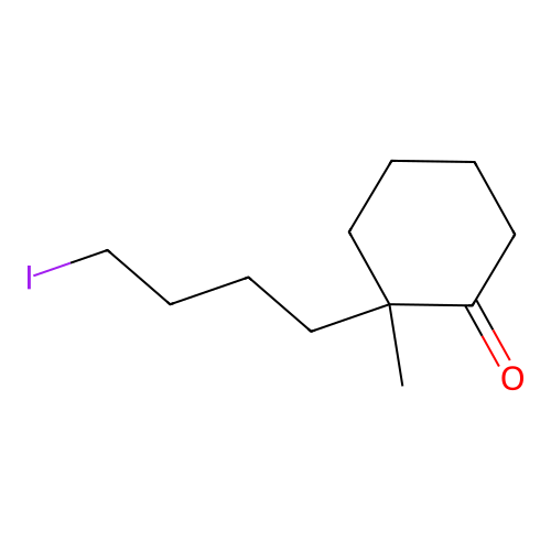 2-(4-Iodobutyl)-2-methylcyclohexan-1-one structure