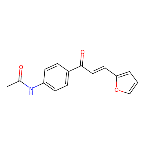 N-[4-((E)-3-Furan-2-yl-acryloyl)-phenyl]-acetamide structure