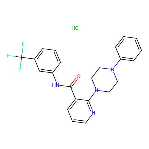 2-(4-Phenyl-piperazin-1-yl)-N-(3-trifluoromethyl-phenyl)-nicotinamide structure