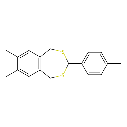 7,8-Dimethyl-3-(4-methylphenyl)-1,5-dihydro-2,4-benzodithiepine structure
