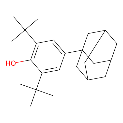 2,6-Di-tert-butyl-4-(tricyclo[3.3.1.1~3,7~]dec-1-yl)phenol structure