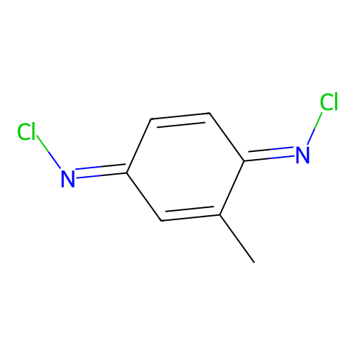 2,5-Cyclohexadiene-1,4-diimine, N,N'-dichloro-2-methyl- structure