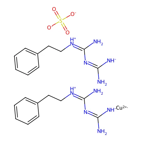 1-苯乙基双胍铜络合物硫酸盐 structure