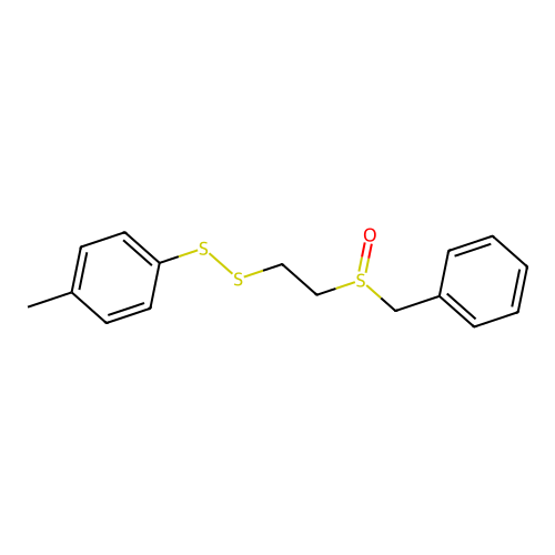 2-苄亚砜基乙基对甲苯基二硫化物 structure