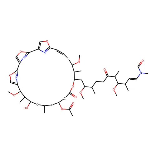 [(24Z)-20-[(E)-11-[甲酰基(甲基)氨基]-2,8-二甲氧基-3,7,9-三甲基-6-氧代十一-10-烯基]-12-羟基-10,22-二甲氧基-11,14,21-三甲基-18-氧代-3,7,19,27-四氧杂-29,30,31-三氮杂四环[24.2.1.12,5.16,9]二十一三十-1(28),2(31),4,6(30),8,24,26(29)-七烯-16-基] 乙酸酯 structure