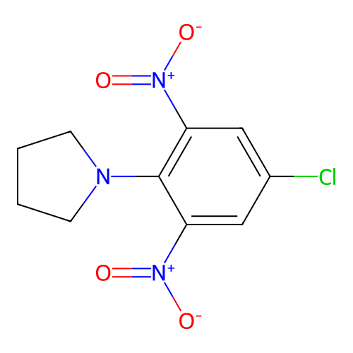 1-(4-Chloro-2,6-dinitrophenyl)pyrrolidine structure