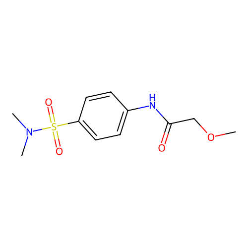 n-(4-(n,n-Dimethylsulfamoyl)phenyl)-2-methoxyacetamide structure