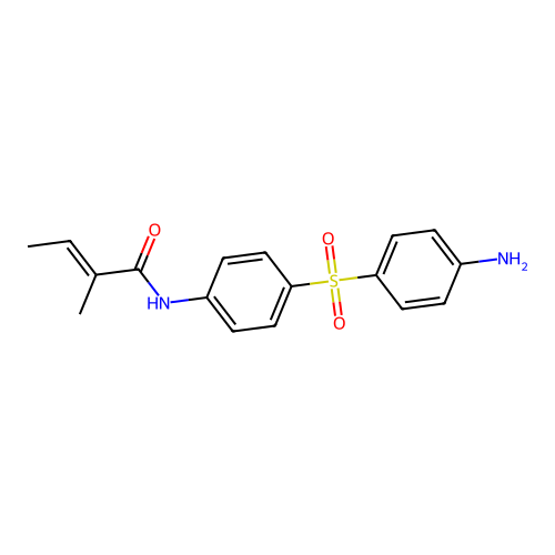 Crotonanilide, 2-methyl-4'-sulfanilyl- structure