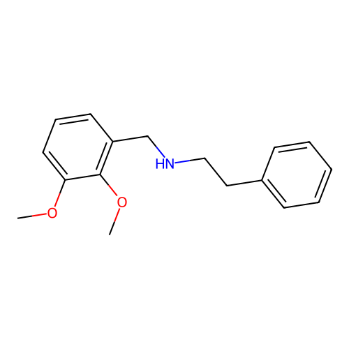 (2,3-Dimethoxy-benzyl)-phenethyl-amine structure
