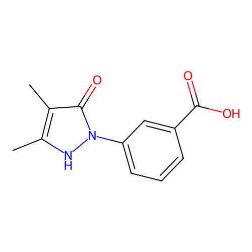 3-(5-Hydroxy-3,4-dimethyl-pyrazol-1-yl)-benzoic acid structure