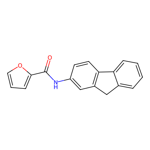 N-(9H-fluoren-2-yl)furan-2-carboxamide structure