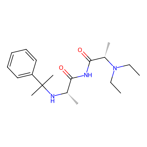 L-Alaninamide, N,N-diethyl-L-alanyl-N-(1-methyl-1-phenylethyl)- structure