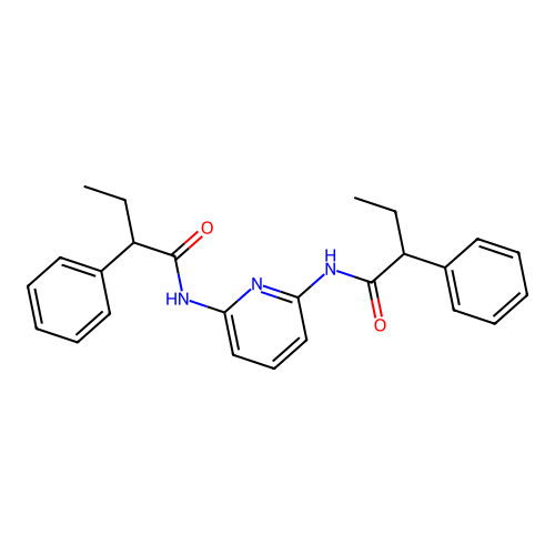 2-phenyl-N-{6-[(2-phenylbutanoyl)amino]-2-pyridinyl}butanamide structure
