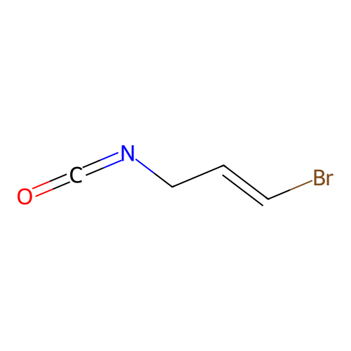 Isocyanic acid, 3-bromoallyl ester structure
