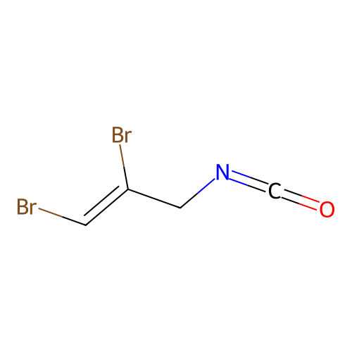 Isocyanic acid, 2,3-dibromoallyl ester structure