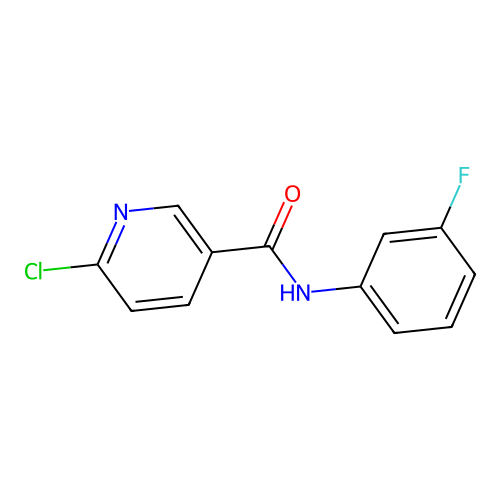 6-Chloro-N-(3-fluorophenyl)pyridine-3-carboxamide structure