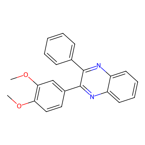 2-(3,4-Dimethoxyphenyl)-3-phenylquinoxaline structure