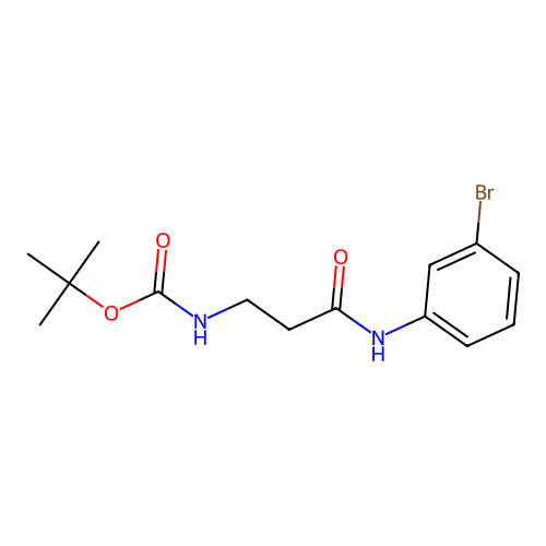 tert-butyl N-[3-(3-bromoanilino)-3-oxopropyl]carbamate structure