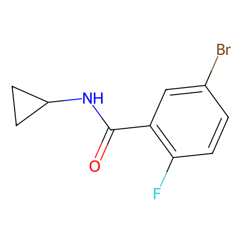 5-bromo-N-cyclopropyl-2-fluorobenzamide structure