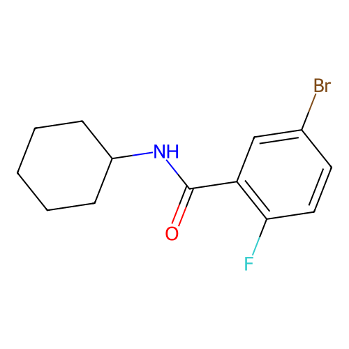 5-bromo-N-cyclohexyl-2-fluorobenzamide structure
