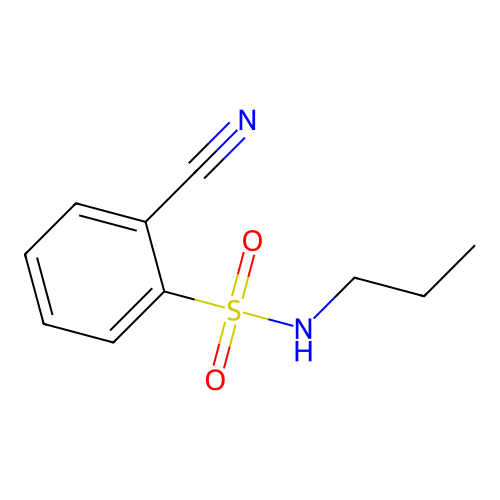2-cyano-N-propylbenzenesulfonamide structure