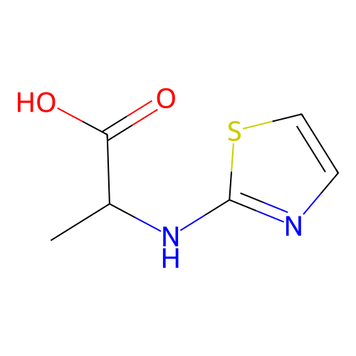 2-(1,3-Thiazol-2-ylamino)propanoic acid structure