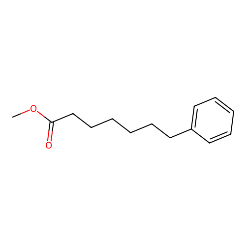 Methyl 7-phenylheptanoate structure