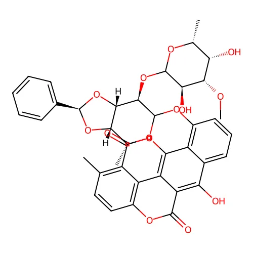 3-[[(2R,3aS,4R,7R,7aS)-7-[(3R,4S,5S,6R)-3,5-二羟基-4-甲氧基-6-甲基噁烷-2-基]氧代-4-甲基-2-苯基-4,6,7,7a-四氢-3aH-[1,3]二氧戊环并[4,5-c]吡喃-6-基]氧代]-8-羟基-15-甲基-11,18-二氧杂五环[10.6.2.02,7.09,19.016,20]二十-1(19),2(7),3,5,8,12(20),13,15-八烯-10,17-二酮 structure