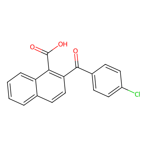 2-(4-Chlorobenzoyl)naphthalene-1-carboxylic acid structure