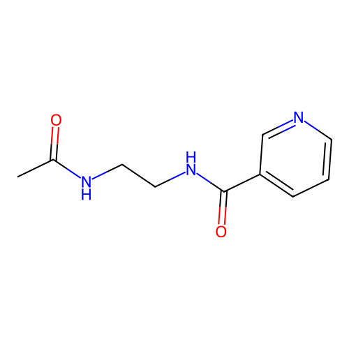 N-(2-Acetamidoethyl)nicotinamide structure