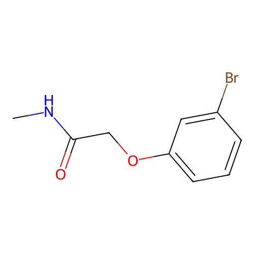 2-(3-bromophenoxy)-N-methylacetamide structure