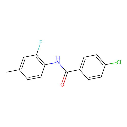 4-chloro-N-(2-fluoro-4-methylphenyl)benzamide structure