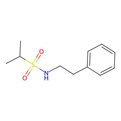 N-(2-phenylethyl)propane-2-sulfonamide structure