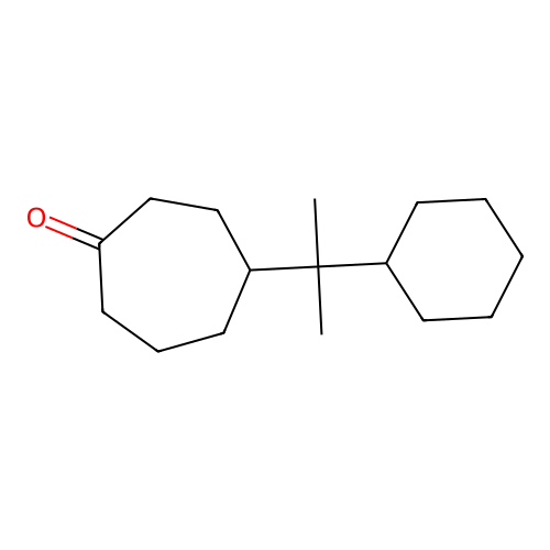 4-(2-Cyclohexylpropan-2-yl)cycloheptanone structure