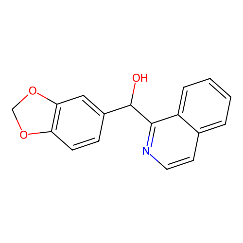 1,3-Benzodioxol-5-yl(isoquinolin-1-yl)methanol structure