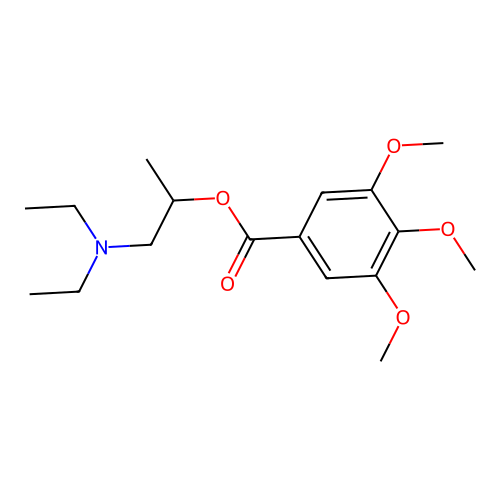 1-(Diethylamino)propan-2-yl 3,4,5-trimethoxybenzoate structure