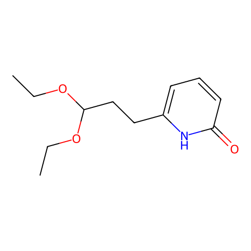 6-(3,3-Diethoxypropyl)-2(1H)-pyridinone structure