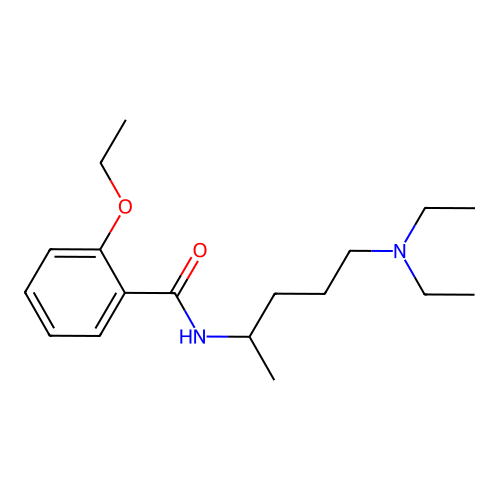 N-[5-(diethylamino)pentan-2-yl]-2-ethoxybenzamide structure