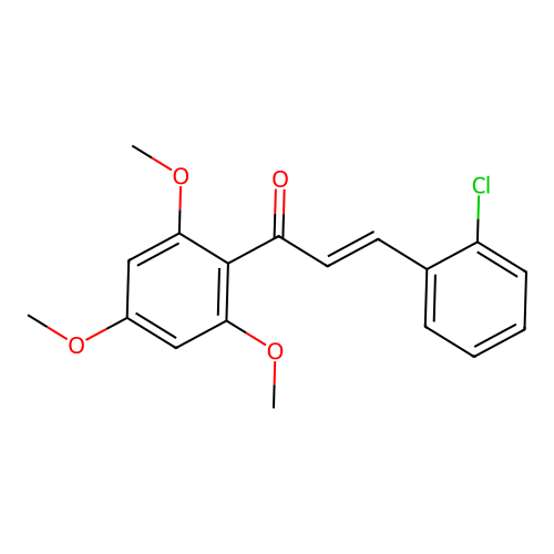 2-Chloro-2',4',6'-trimethoxychalcone structure