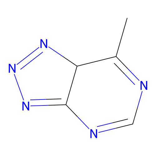 2-Methyl-3,5,7,8,9-pentazabicyclo[4.3.0]nona-2,4,6,8-tetraene structure