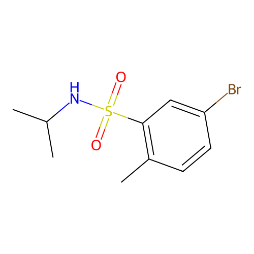 5-bromo-N-isopropyl-2-methylbenzenesulfonamide structure