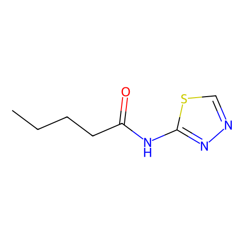 N-(1,3,4-噻二唑-2-基)戊酰胺 structure