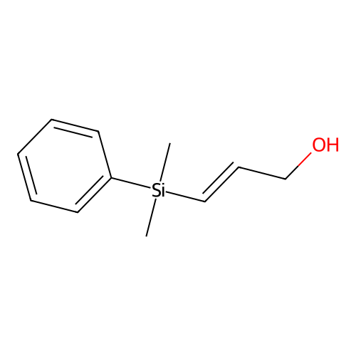 2-Propen-1-ol, 3-(dimethylphenylsilyl)-, (2E)- structure