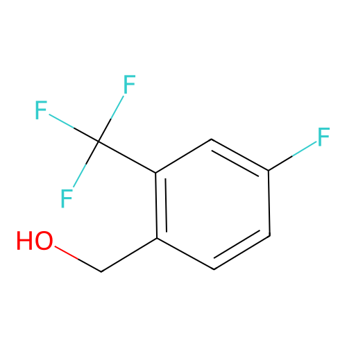 4-Fluoro-2-(trifluoromethyl)benzyl alcohol structure