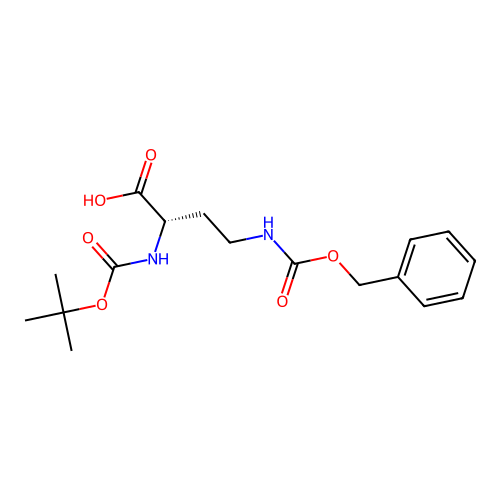 (S)-4-(((Benzyloxy)carbonyl)amino)-2-((tert-butoxycarbonyl)amino)butanoic acid structure